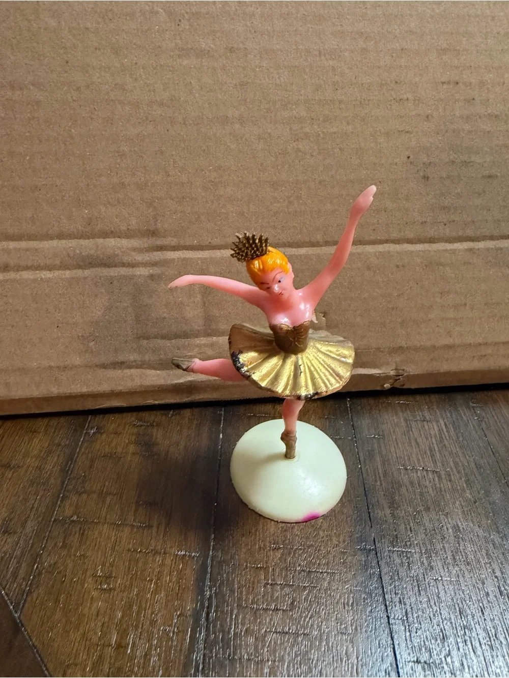 Ballerina Cake Topper Vintage Plastic Ballet Dancers Vintage Set of 3